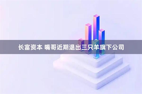 长富资本 嘴哥近期退出三只羊旗下公司