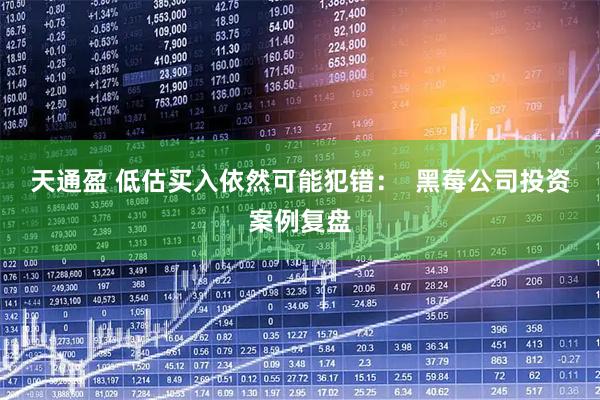 天通盈 低估买入依然可能犯错：  黑莓公司投资案例复盘