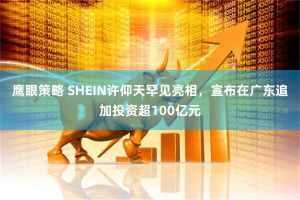 鹰眼策略 SHEIN许仰天罕见亮相，宣布在广东追加投资超100亿元