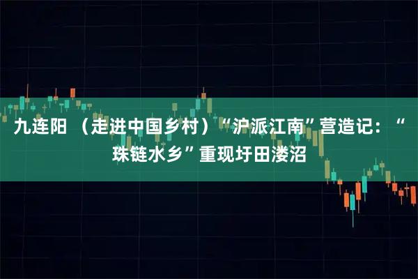 九连阳 （走进中国乡村）“沪派江南”营造记：“珠链水乡”重现圩田溇沼